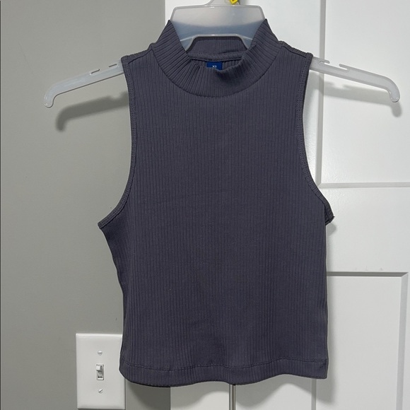 Old Navy Tops - Old Navy Charcoal Ribbed Tank Top